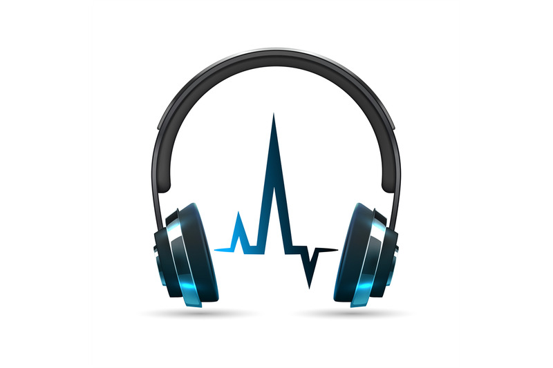 realistic-vector-headphones-with-sound-wave-isolated-on-white-backgrou