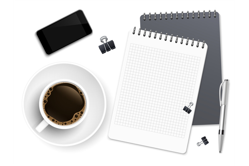 top-view-business-coffee-break-with-notepad-phone-and-cup-of-coffee