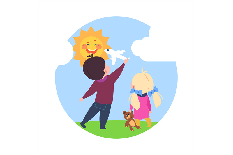 cartoon-character-little-dreamers-boy-and-girl-playing-outside-vector