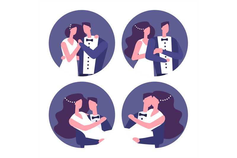 couples-in-love-wedding-couples-vector-icons