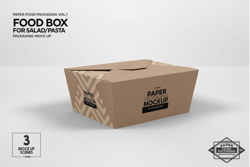 Download Salad/Pasta Box Packaging Mock Up By INC Design Studio ...