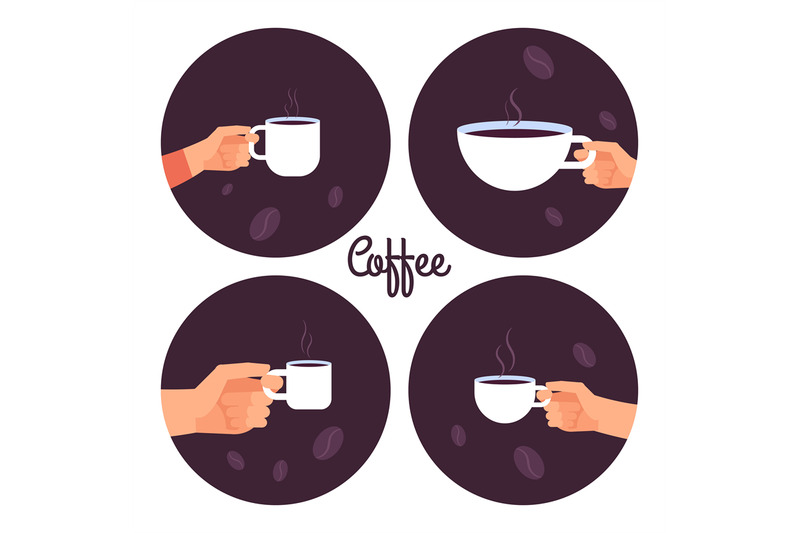 hands-holding-cups-of-coffee-vector-icons-set