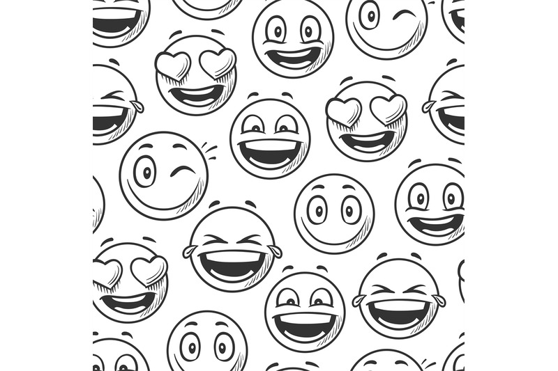 positive-smiling-faces-background-emoticons-sketch-line-vector-seamle