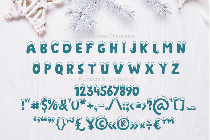 christmas-snow-hand-drawn-font