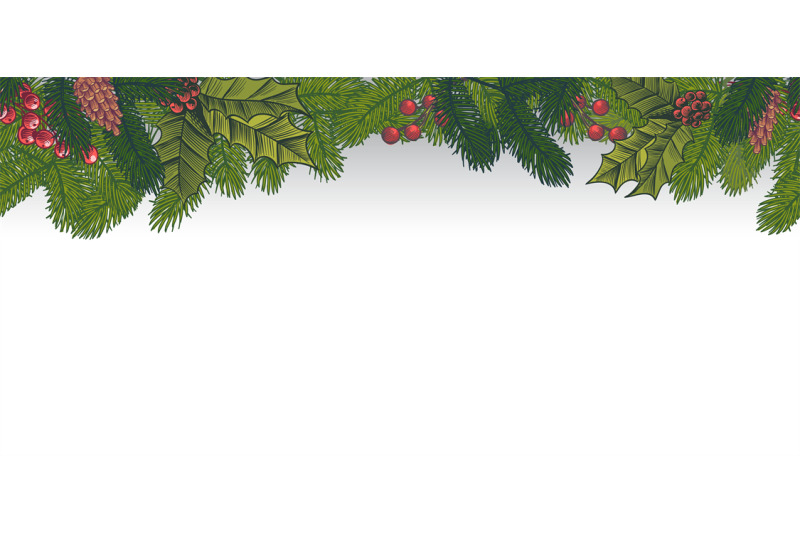 xmas-seamless-green-border-christmas-decoration-frame-with-pine-branc