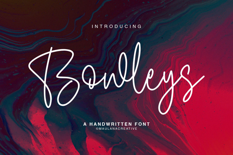 bowleys-typeface