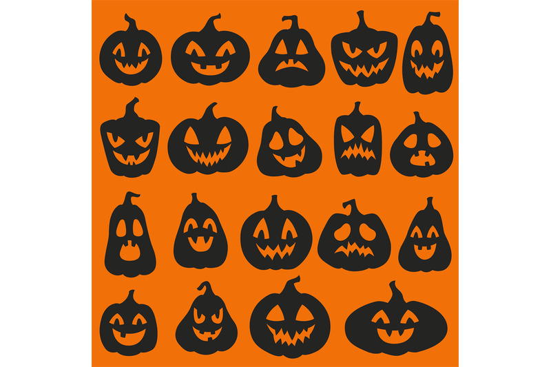 pumpkin-silhouettes-halloween-pumpkins-emoticon-characters-happy-sa