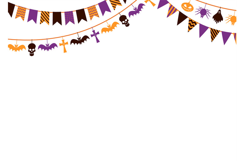 halloween-garland-background-31st-october-carnival-with-flags-garland