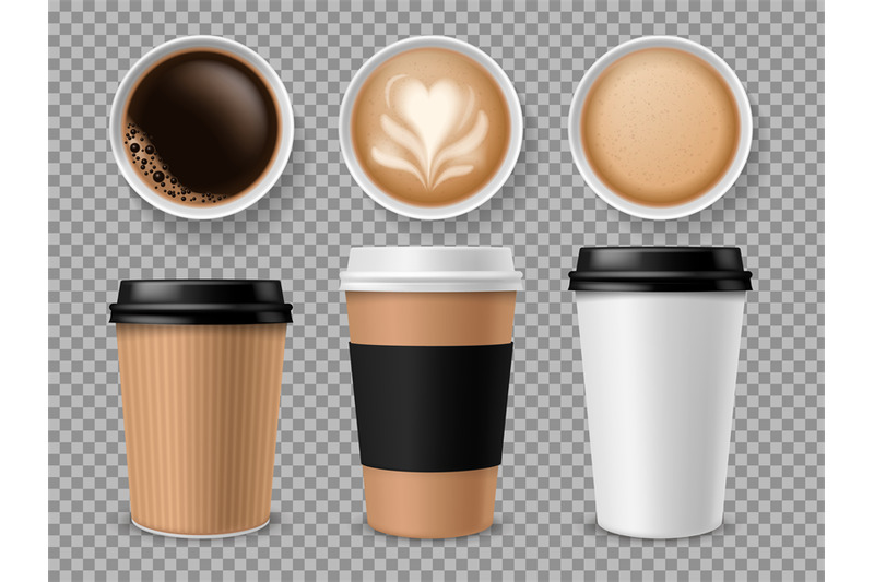 top-view-of-coffee-cup-espresso-and-latte-or-cappuccino-in-takeaway-p