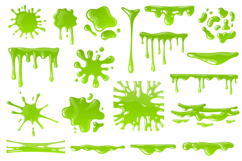Dripping Green Slime Animation Cartoon Animated Vector Image 32F