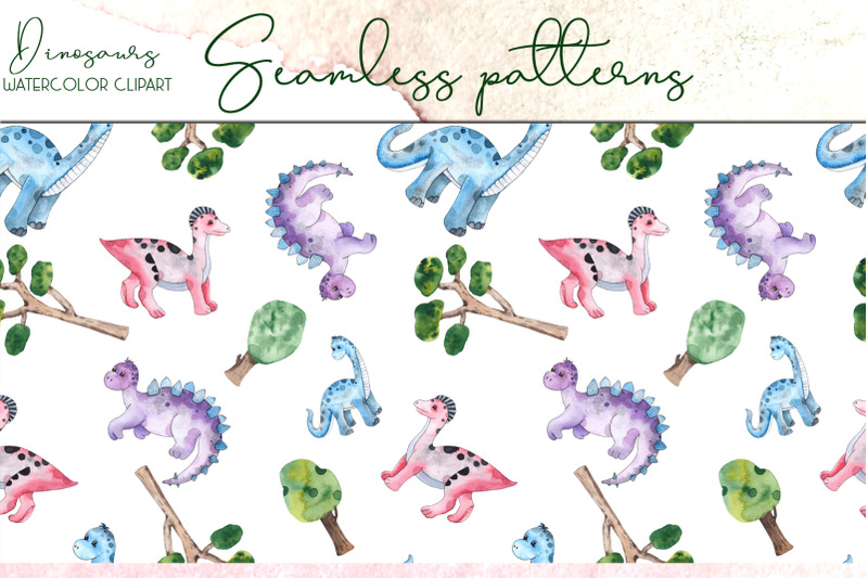 dinosaurs-watercolor-clipart
