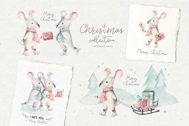 christmas-cute-rats-collection