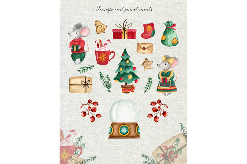 christmas-watercolor-set-cute-mice