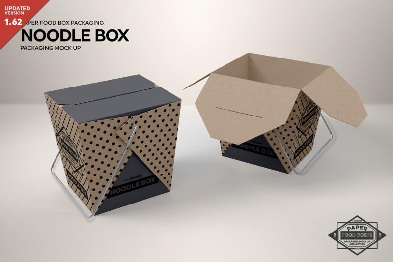 Download Free Noodle Box Packaging MockUp (PSD Mockups)