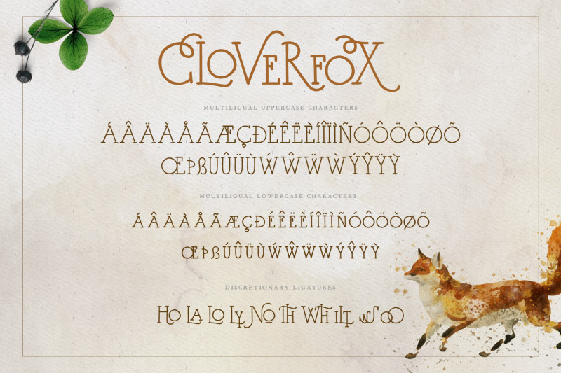 cloverfox-display-font