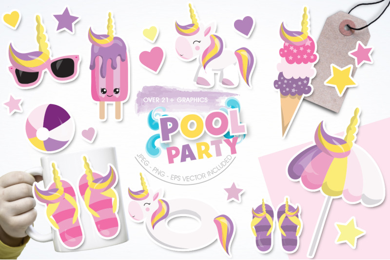 pool-party-graphic-and-illustration