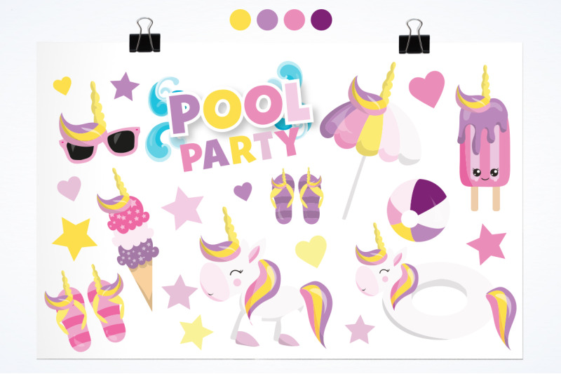 pool-party-graphic-and-illustration