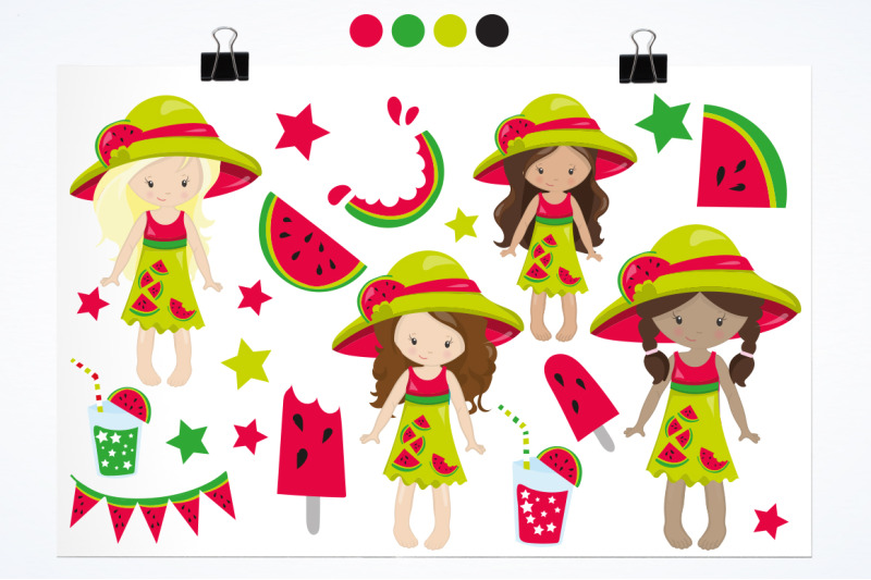 watermelon-girls-graphic-and-illustration