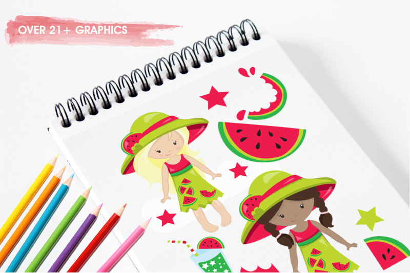 watermelon-girls-graphic-and-illustration