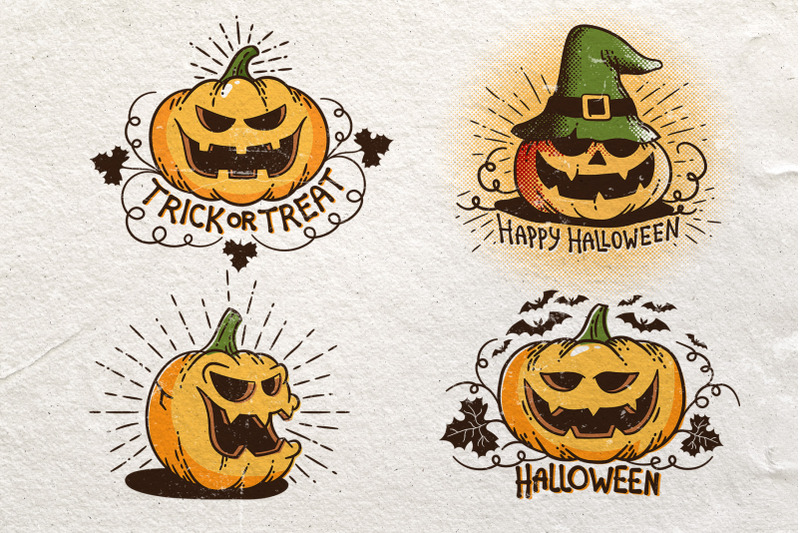 halloween-retro-pumpkins