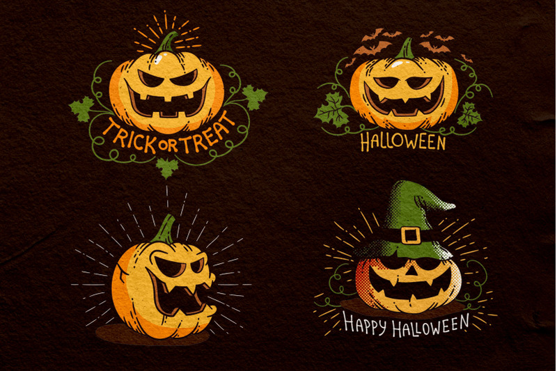 halloween-retro-pumpkins