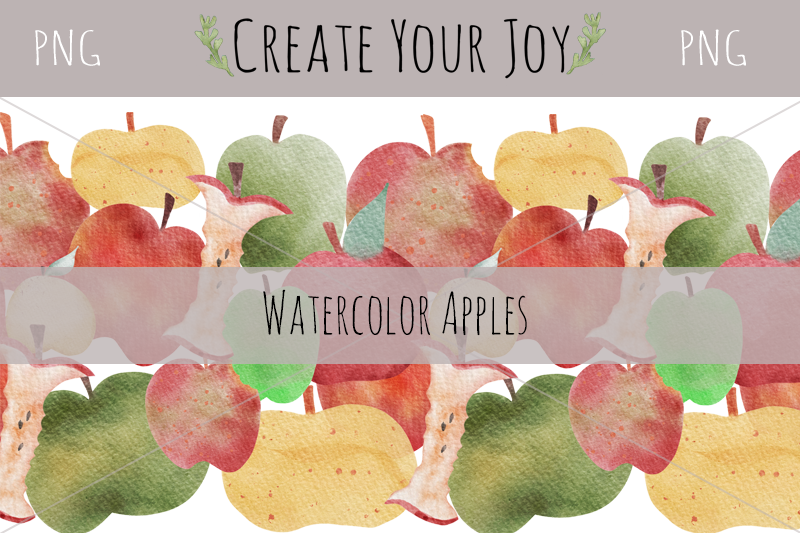 watercolor-apples-9-png-with-seamless-pattern