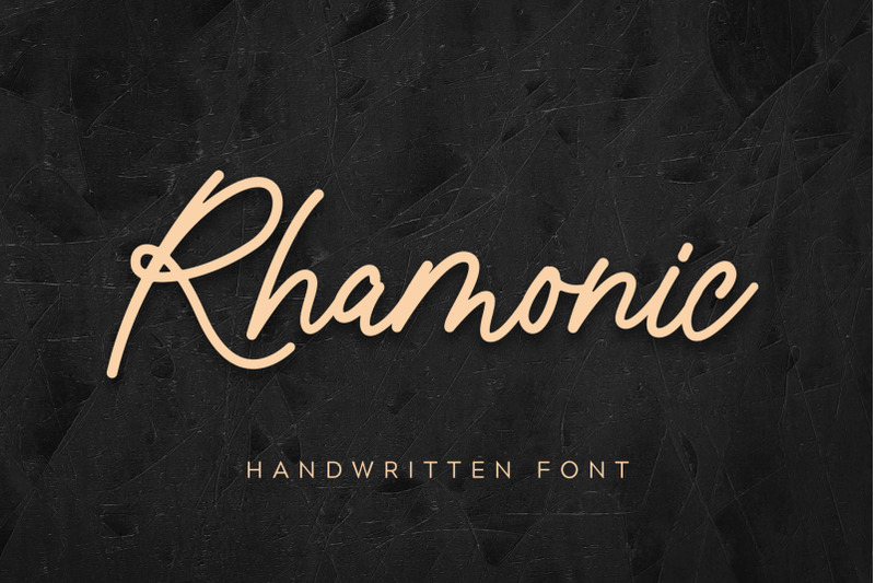 rhamonic-handwritten-font