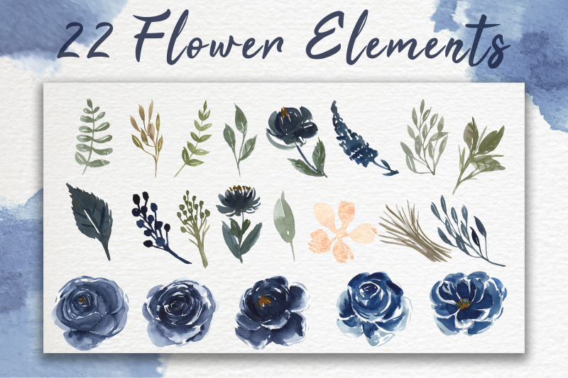 navy-blue-flower-watercolor-clip-art