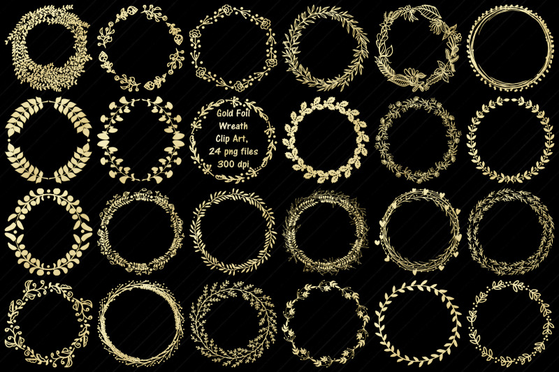 gold-foil-wreath-clip-art-xmas-and-other