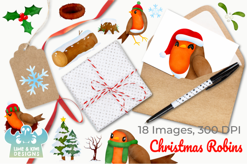 christmas-robins-watercolor-clipart-instant-download