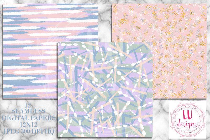 abstract-paint-digital-papers-watercolor-pastel-seamless-patterns