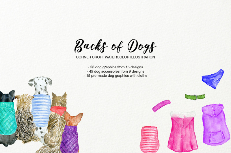 dog-clipart-backs-of-dogs-dogs-and-accessories