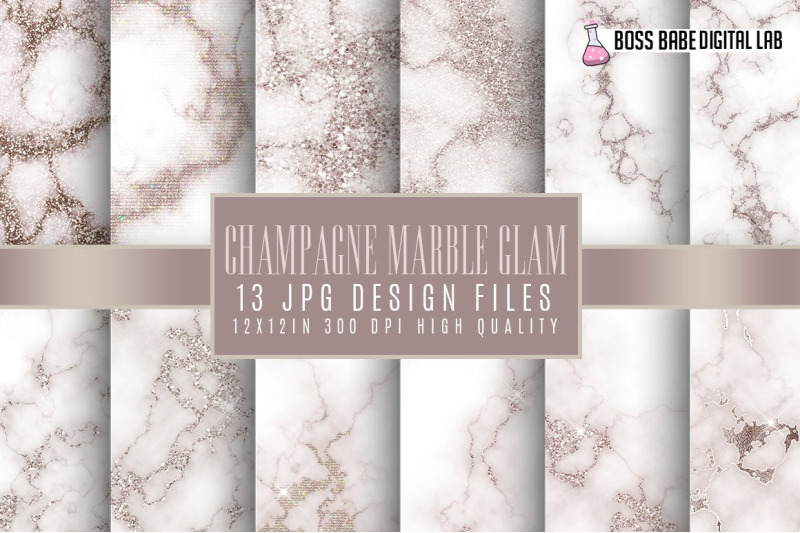 champagne-glam-marble-digital-paper