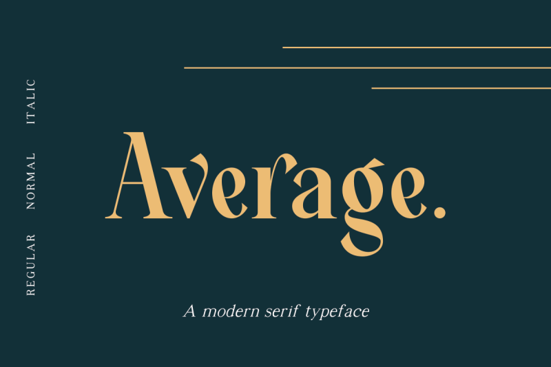 average-modern-serif-typeface