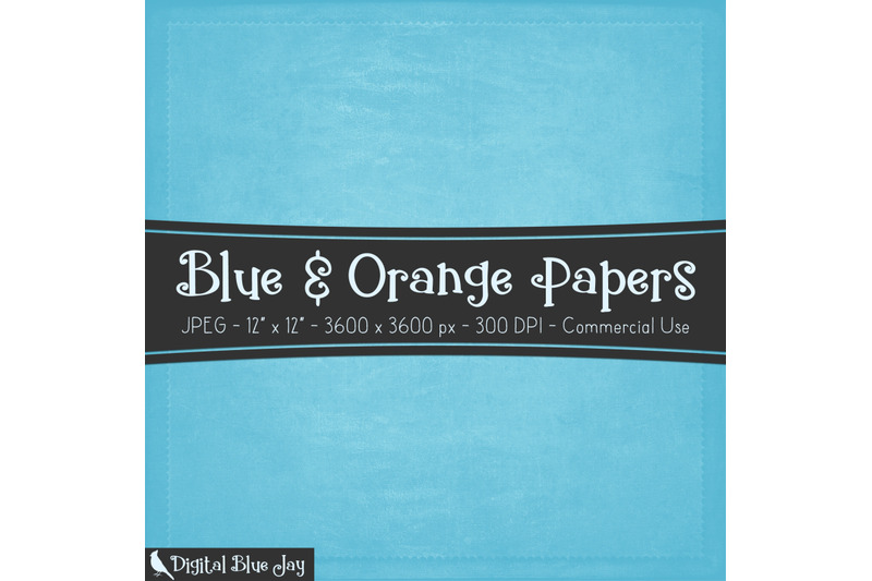 blue-amp-orange-digital-papers