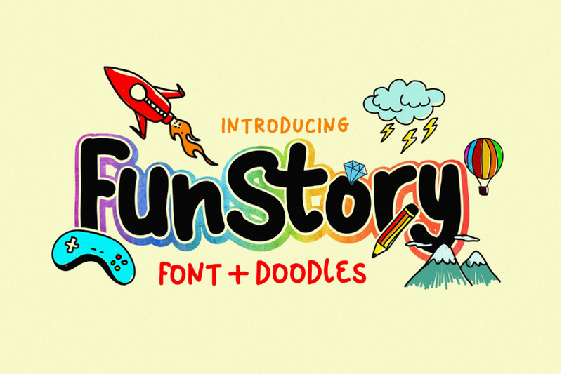 fun-story-font-60-illustrations