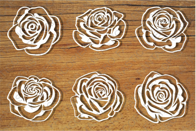 Roses and Stencil SVG files for Silhouette Cameo and Cricut. By ...