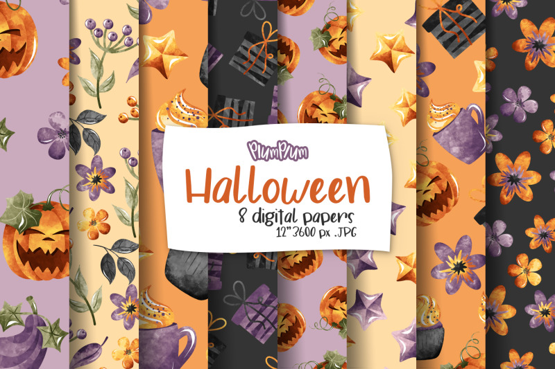 halloween-digital-papers