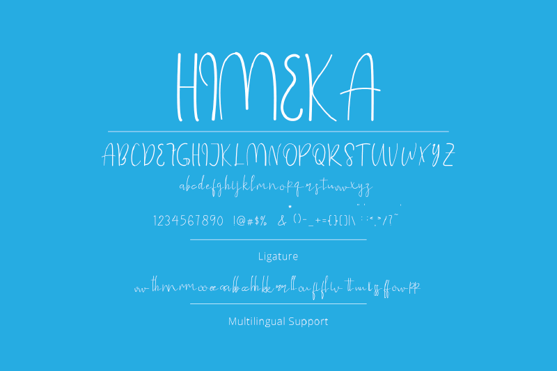 himeka-a-hnadwritten-font