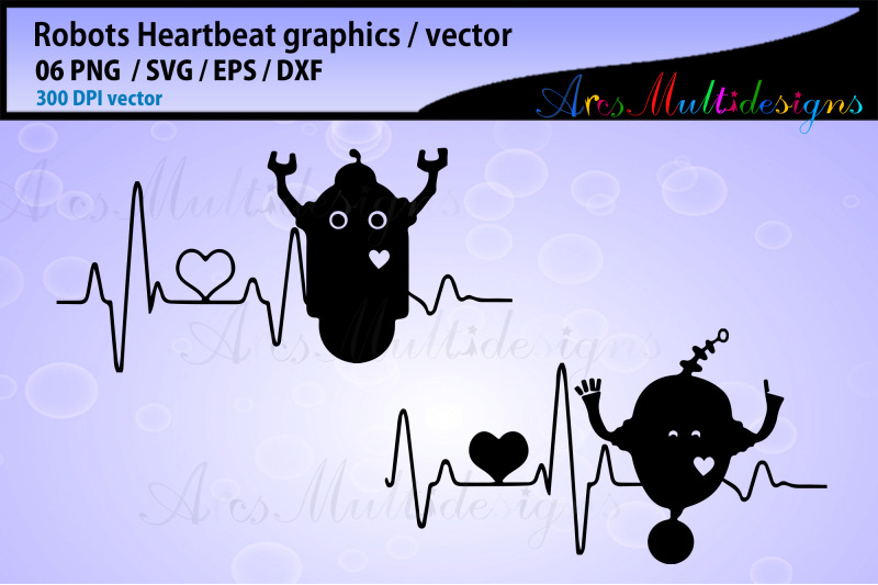 robot-heartbeat-graphics-svg