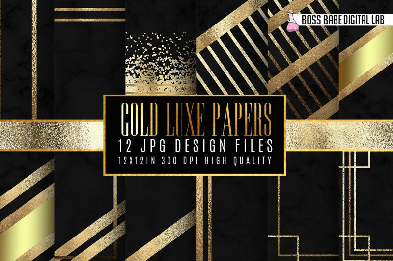 gold-luxe-digital-papers
