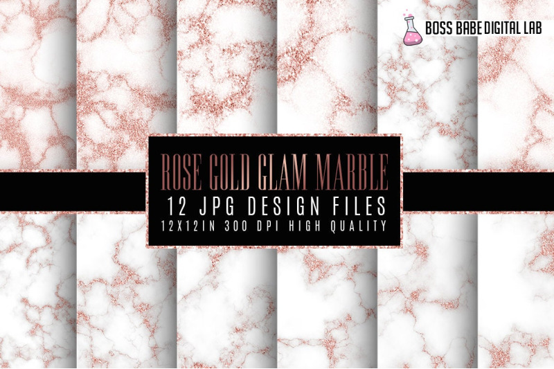 rose-gold-glam-marble-papers