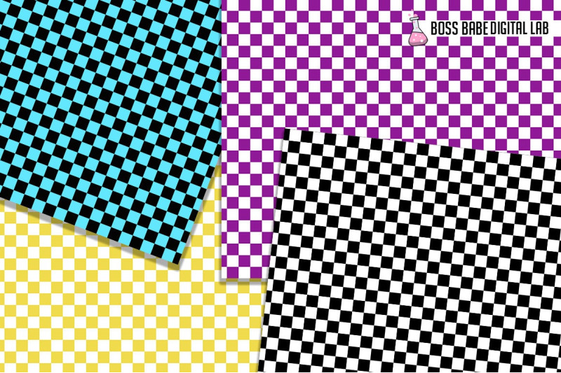 checkered-digital-papers