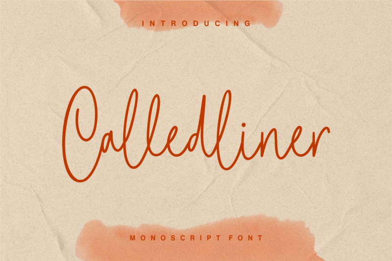 calledliner-monoscript-font