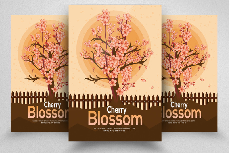 cherry-blossom-flyer-template