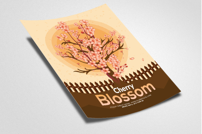cherry-blossom-flyer-template