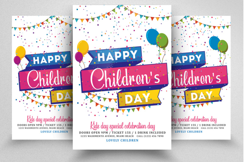 happy-children-day-flyer-template