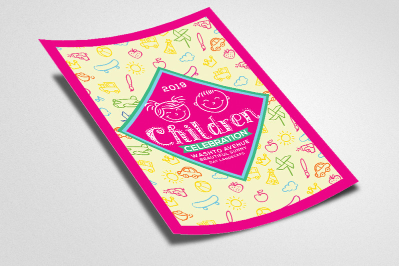 happy-children-day-flyer-template