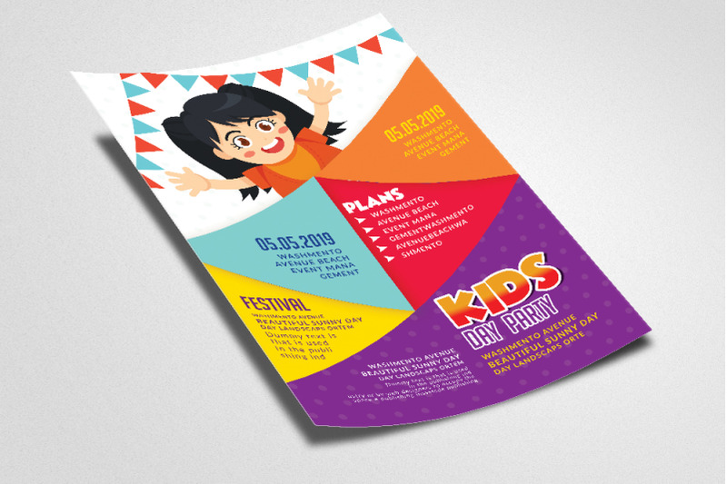 kids-fun-day-party-flyer-template