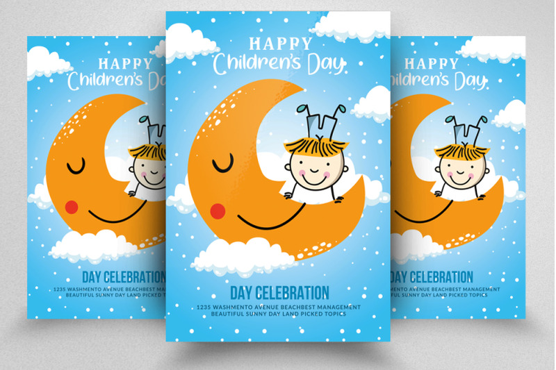 international-children-day-flyer-template